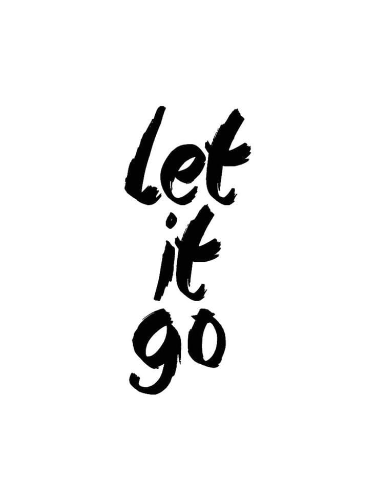 Image of the words "let it go"